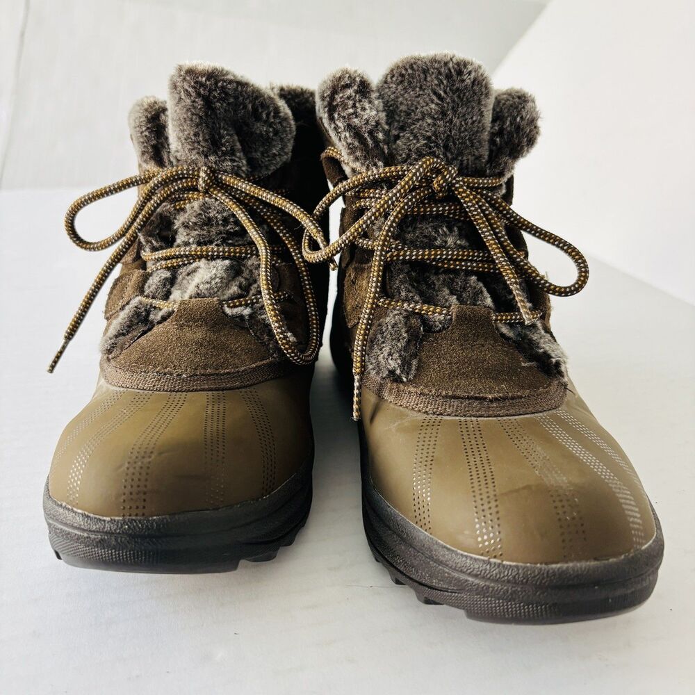 Baretraps Augustina Faux Fur Lined Winter Boots 7.5 Gorpcore Waterproof NWOB
